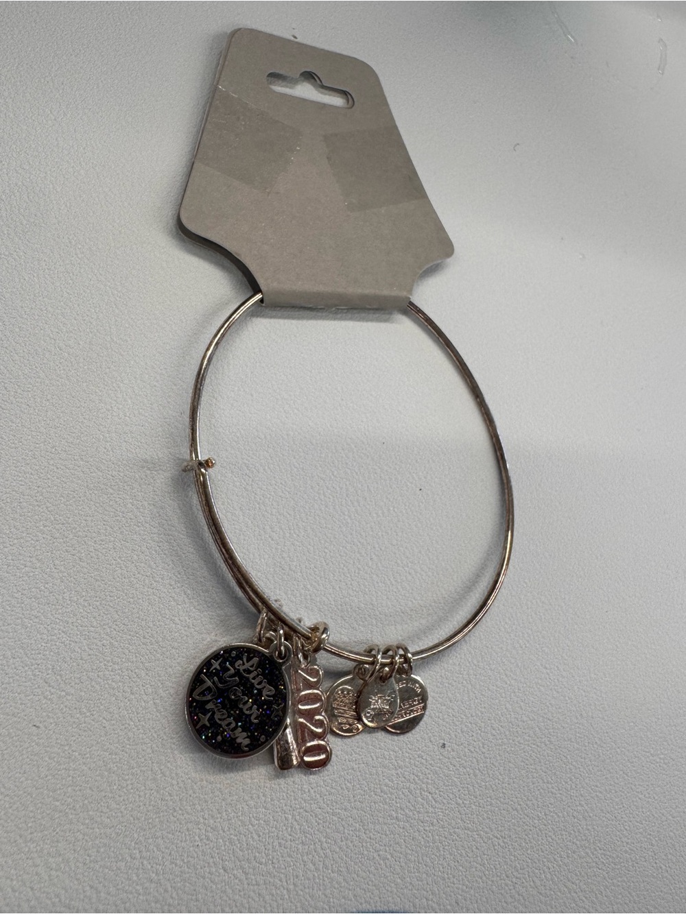 Alex and Ani 2020 Live Your Dream Silver-Tone Expandable Charm Bracelet